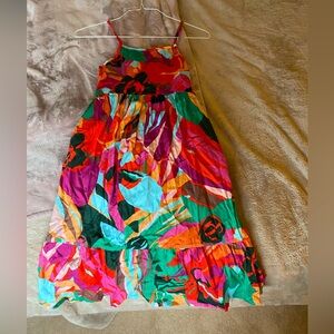 Multi-color Tropical Girls dress